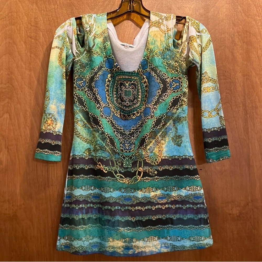Cache Cold Shoulder Top